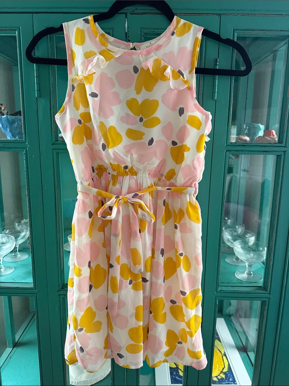 Kate Spade Girl’s Floral Sleeveless Dress - Pink, Yellow & White EUC size 10